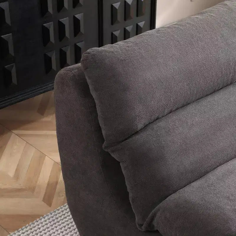 Corduroy Bean Bag Floor Lounge Sofa with Ottoman