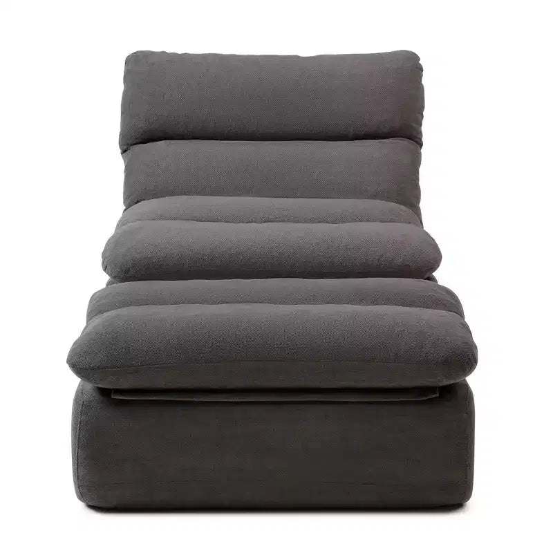 Corduroy Bean Bag Floor Lounge Sofa with Ottoman