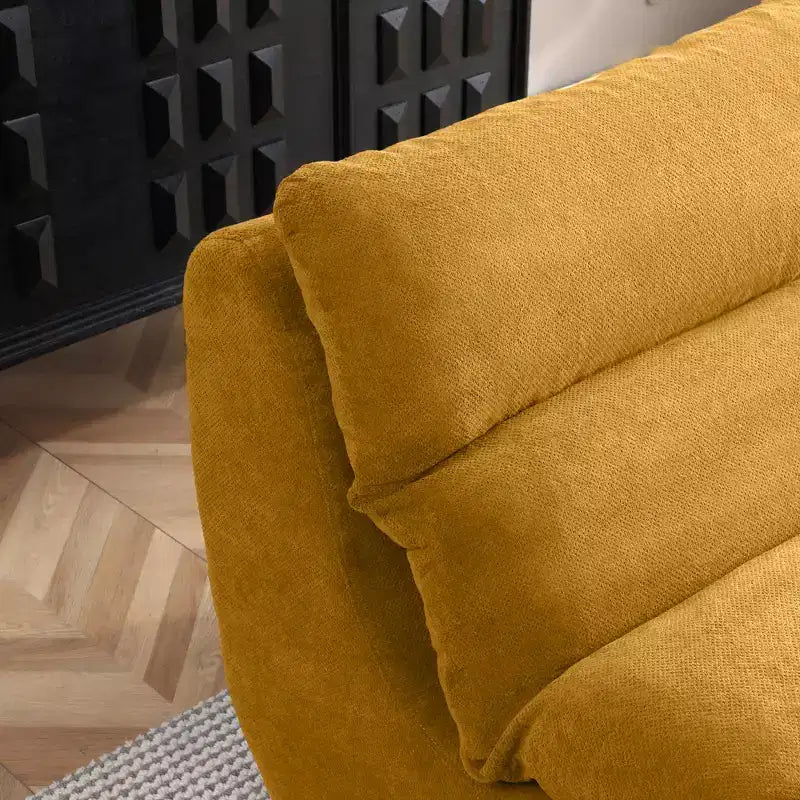 Corduroy Bean Bag Floor Lounge Sofa with Ottoman