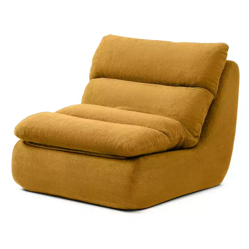 Corduroy Bean Bag Floor Lounge Sofa with Ottoman