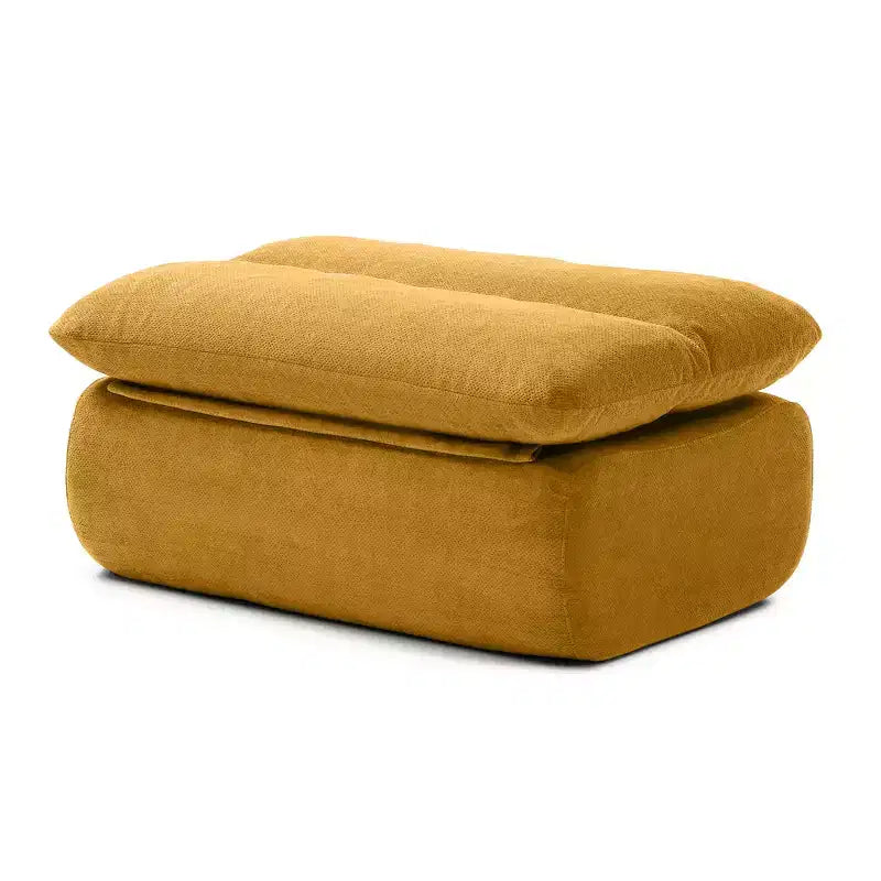 Corduroy Bean Bag Floor Lounge Sofa with Ottoman