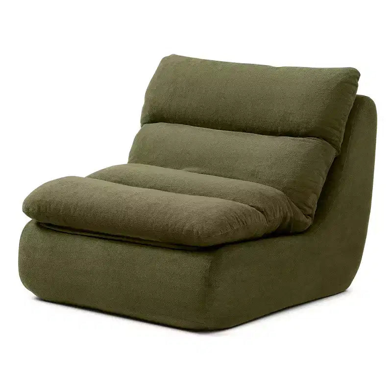 Corduroy Bean Bag Floor Lounge Sofa with Ottoman