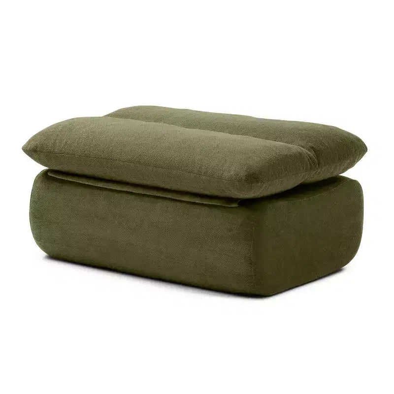 Corduroy Bean Bag Floor Lounge Sofa with Ottoman