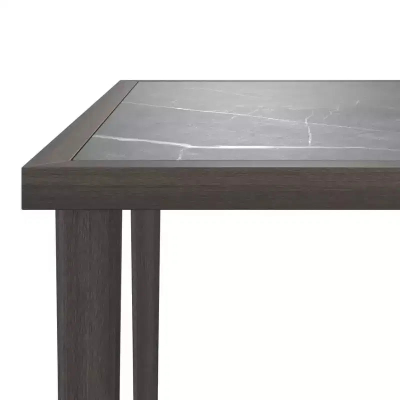 Garden Table Grey Steel, Small Modular Square