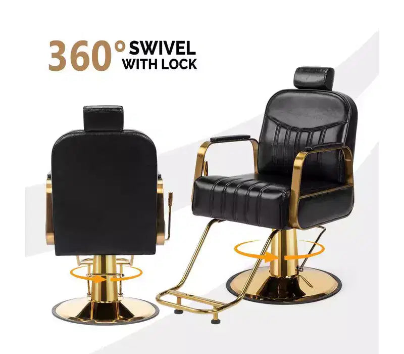 All Purpose Heavy Duty Reclining Hair Salon Chair with Headrest