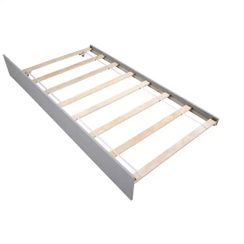 Twin Bunk Bed Safety Rail Kid-Friendly No Box Spring Needed