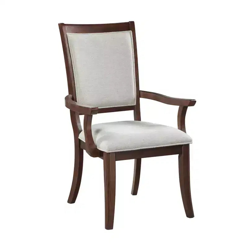 Traditional Wood Upholstered Seat Dining Chair (Set of 2)