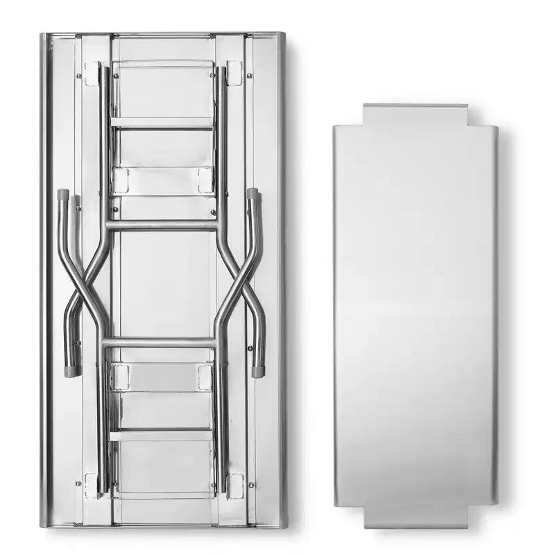 48 x 24 Inch Stainless Steel Folding Table, NSF Certified Kitchen Prep Table