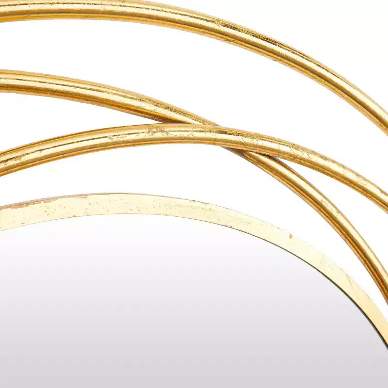 Metal Overlapping Circle Frame Wall Mirror, 41"
