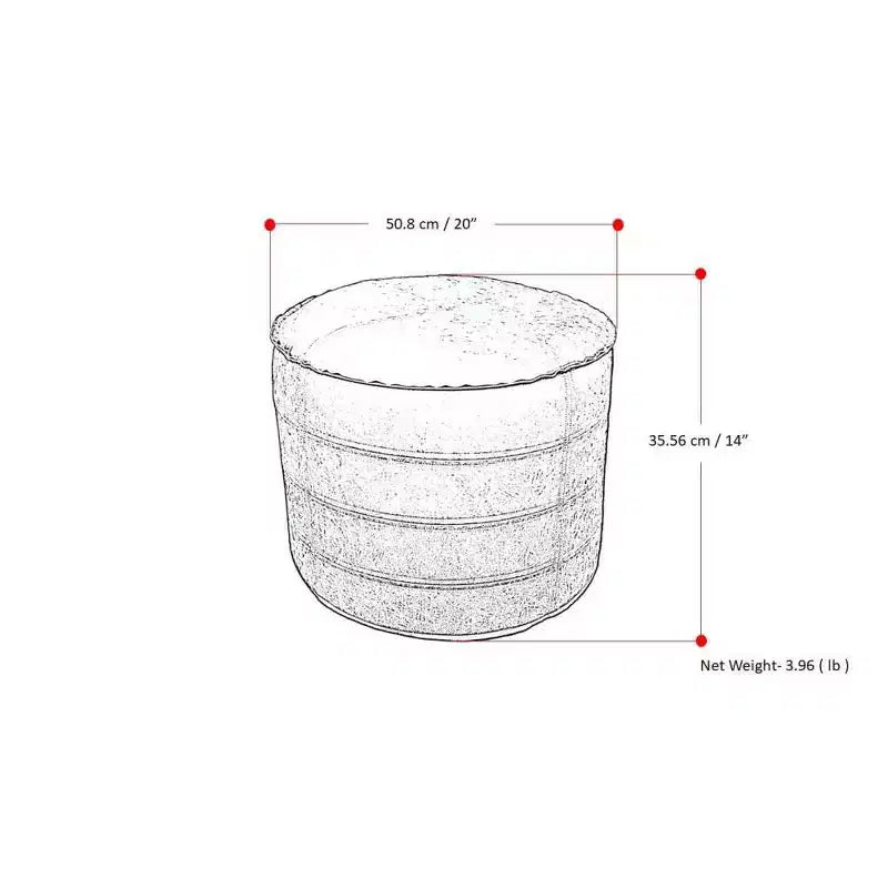 20" Round Pouf