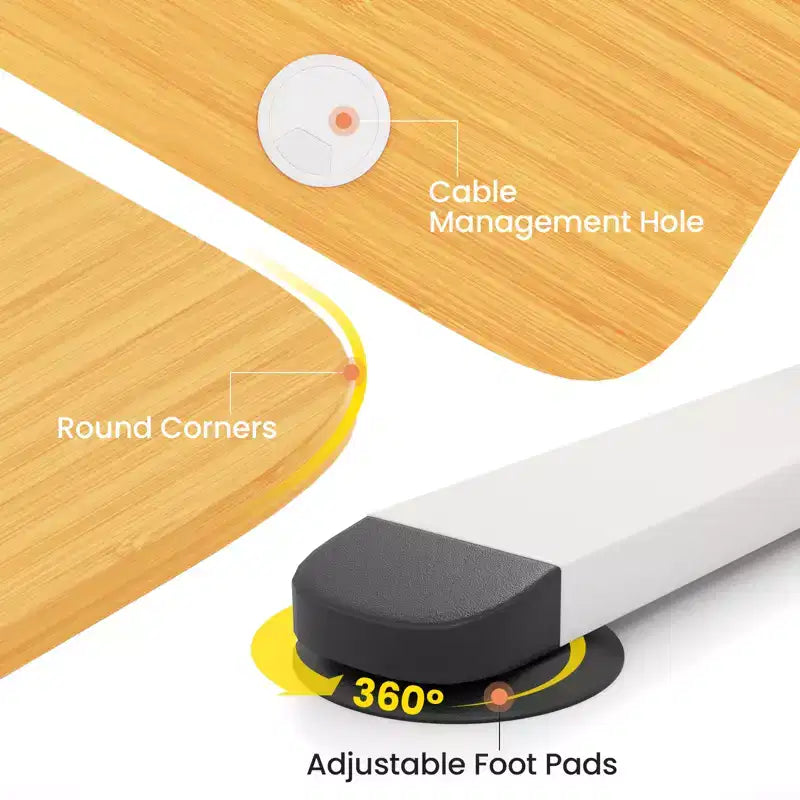 Electric Standing Desk Height Adjustable Sit to Stand Computer Workstation Home Office